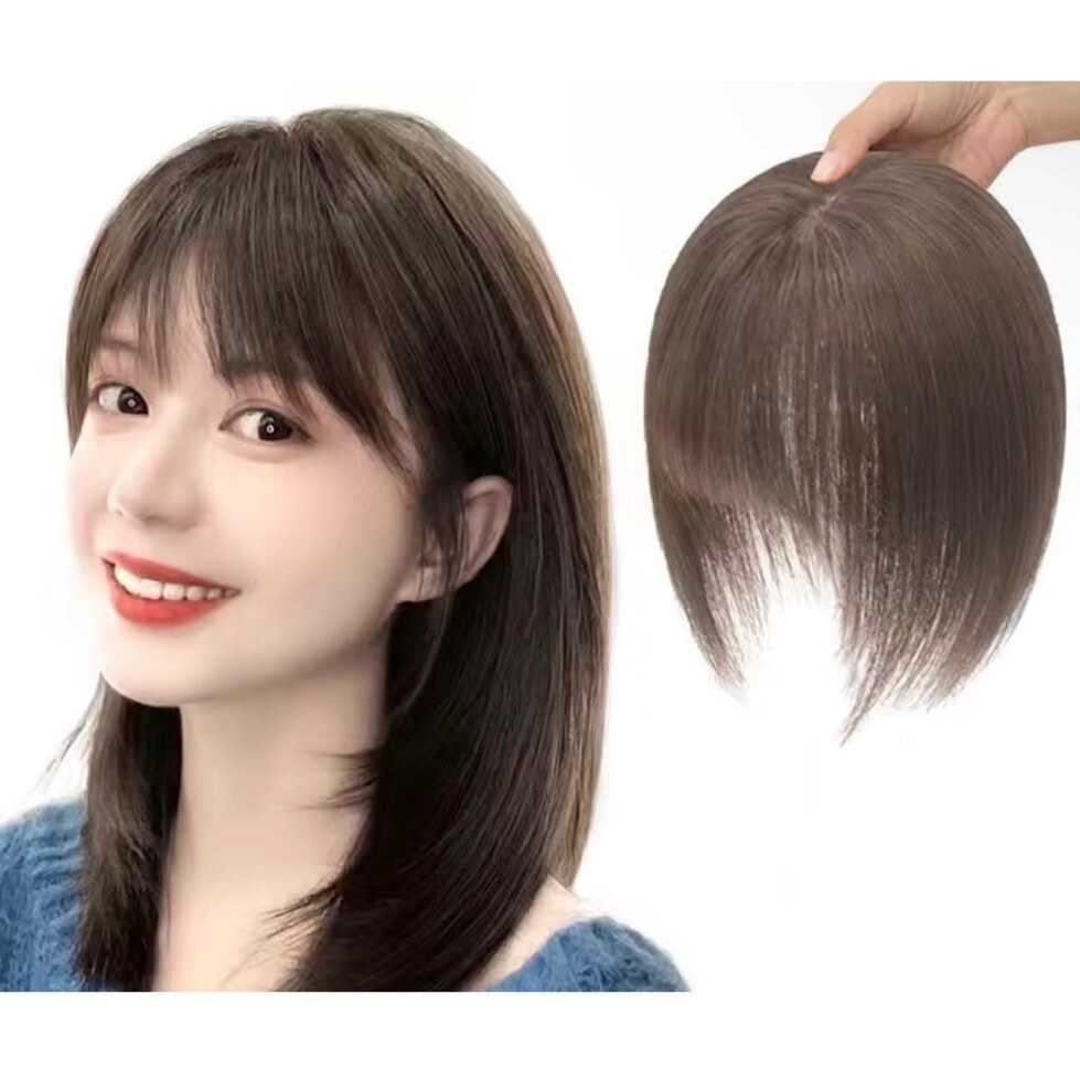 部分ウィッグ ポイント ウィッグ ヘアピース かつら 白髪隠し 薄毛対策 トップカバー ブラウン ブラック ボリュームアップ ワンタッチ _画像1