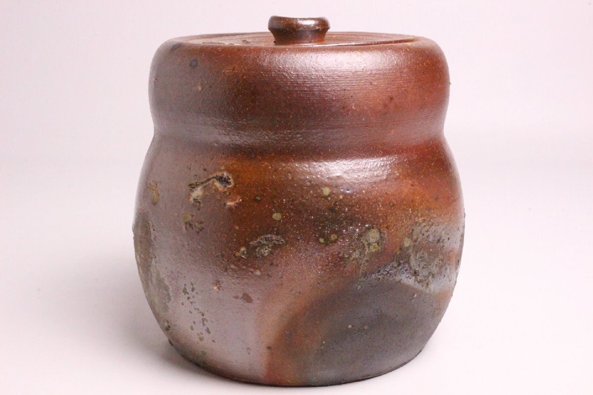 [..] Shigaraki .. глициния . произведение . форма сосуд для воды для чайной церемонии [ вместе коробка * вместе ткань *.]/.. сосуд для воды для чайной церемонии * подлинный товар гарантия *