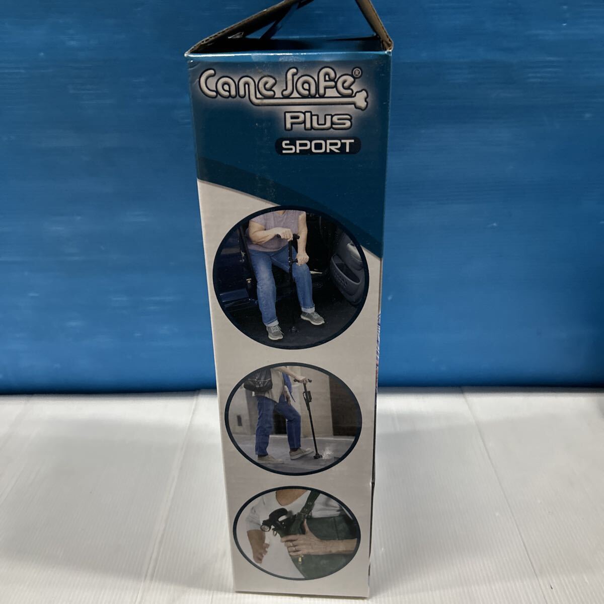 杖　海外製　ケーンセーフ　プラス　未使用品　ライト付き　組み立て式　分解式　箱入り_画像5