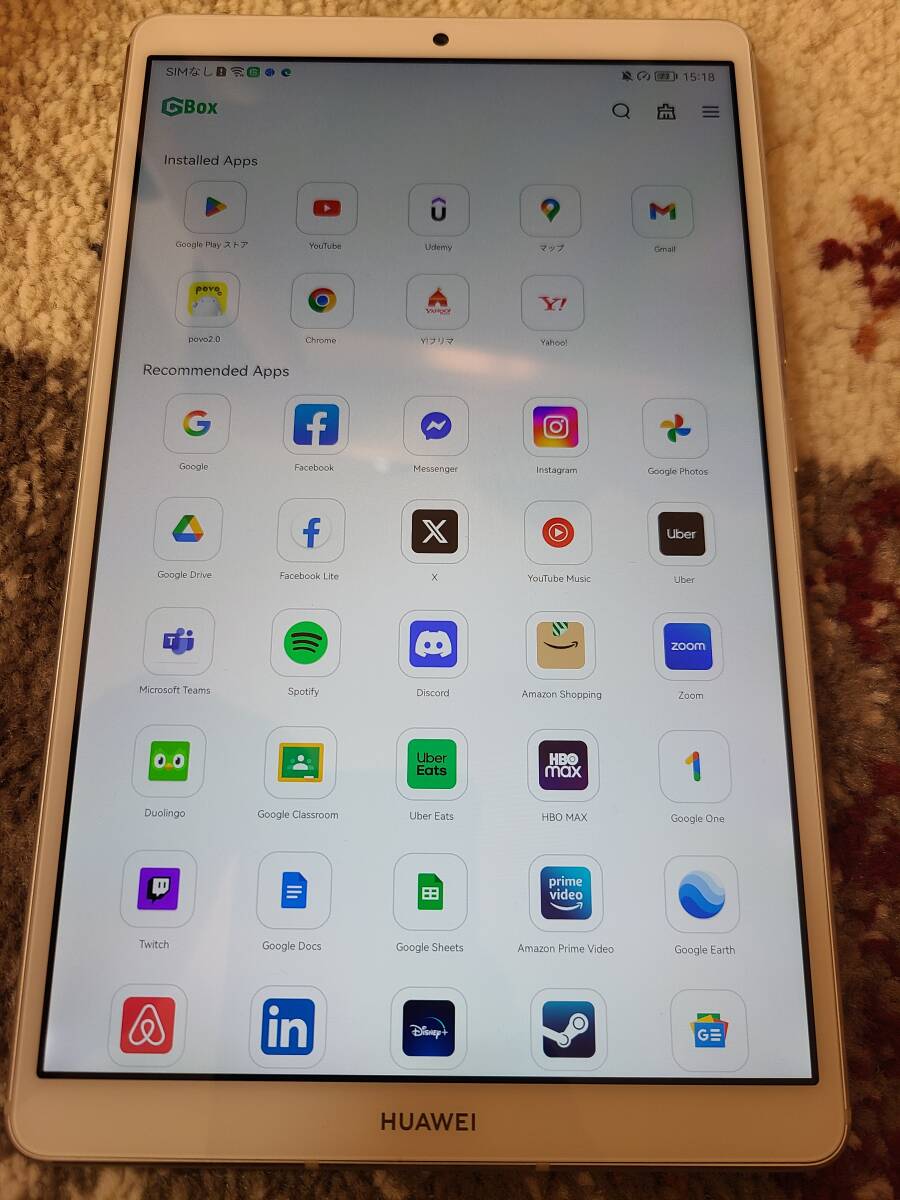 【本体のみ】HUAWEI MediaPad M6 8.4 LTE VRD-AL09(au,Docomo,SoftBank対応)_画像6