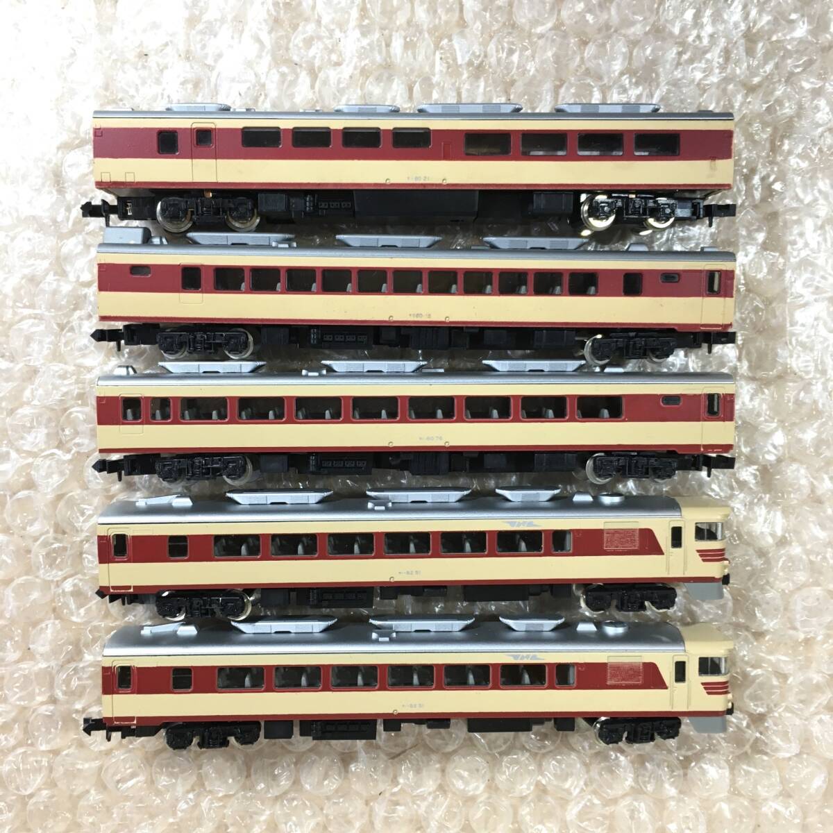 ○[良品] 昔の KATO 特急 キハ82 キハ80 キロ80 キシ80 5両セット Nゲージ 鉄道模型 カトー 格安ゆうパケットポスト発送可 [動作未確認]★_画像2