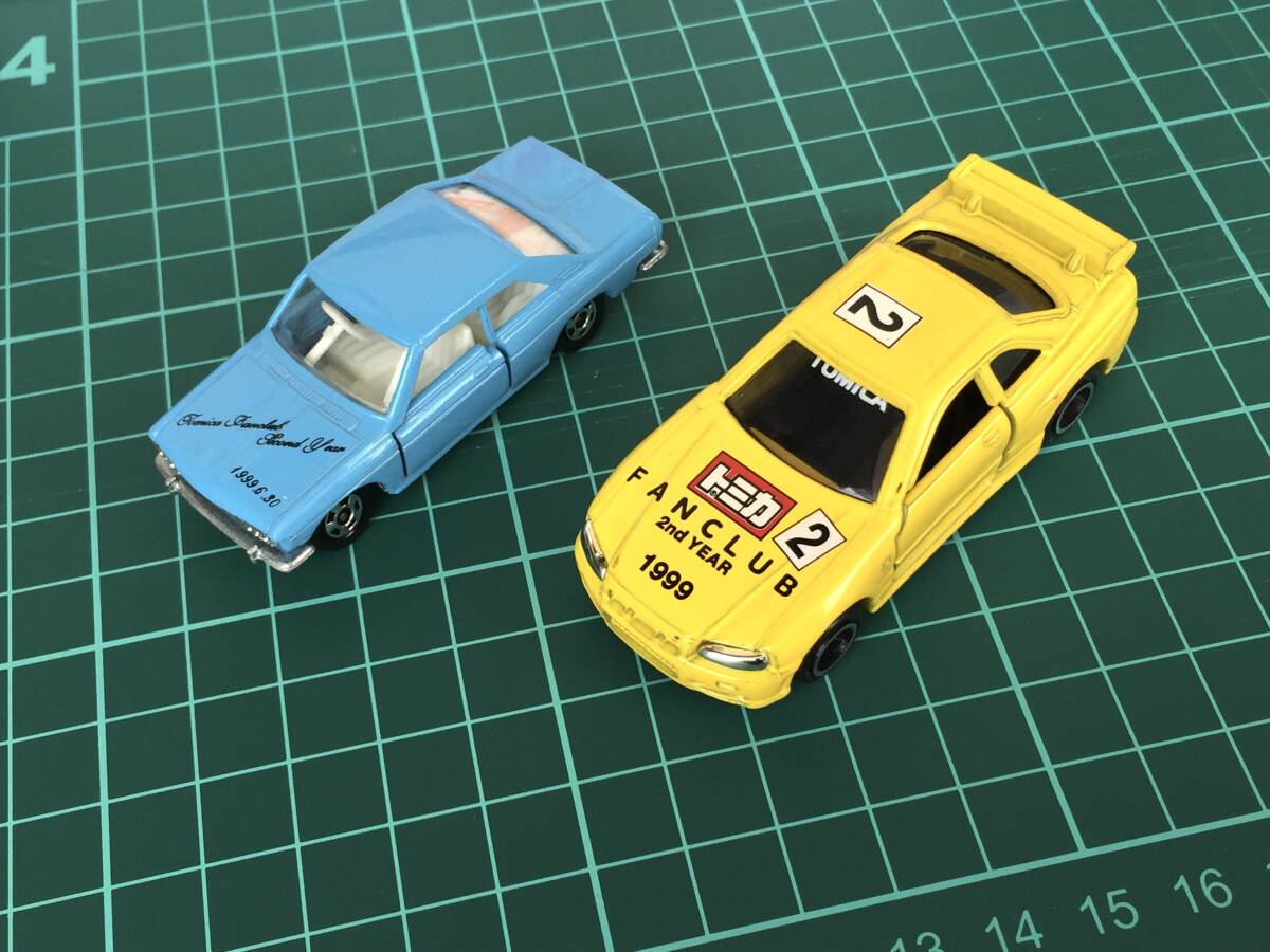 ○[ほぼ美品] トミカ ファンクラブ THANKSオリジナル 2nd Year 1999 6月30日 日産 スカイライン GT-R R34 ブルーバードSSSクーペ 送料安★_画像7