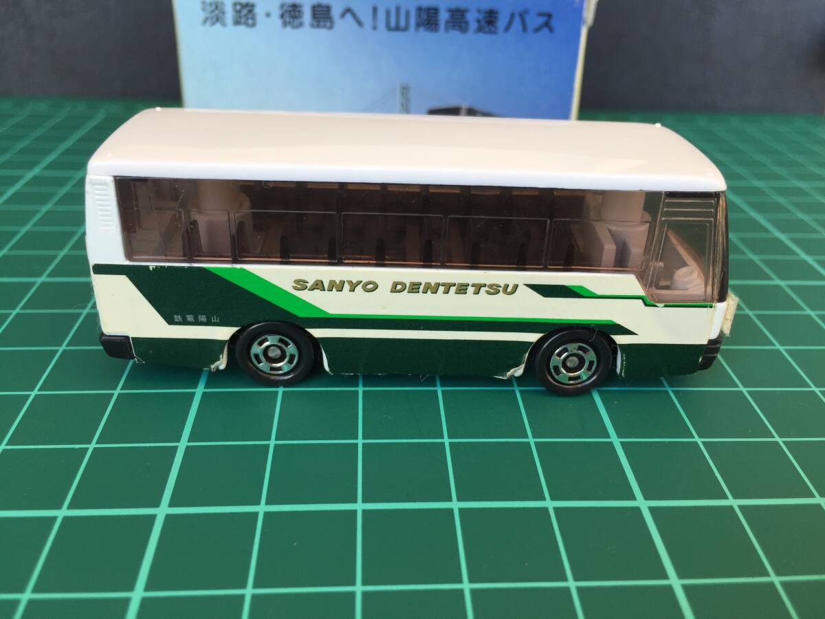 ○トミカ 特注 ☆ おにおん60 すだち90 山陽電鉄 バス ☆ 淡路 徳島ヘ ！ 山陽高速 バス◆ハイデッカー バス ◆ tomica ミニカー 送料安★_画像4