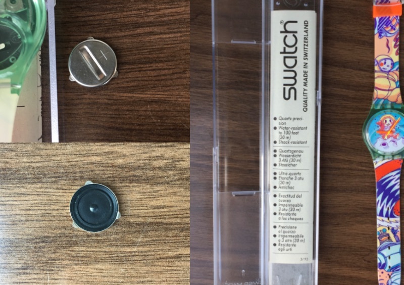 ○[超美品] Swatch スウォッチ 1992年 YURI 腕時計 送料安 ビンテージ品 コレクション SWISS MADE [動作未確認ジャンク]★_画像10