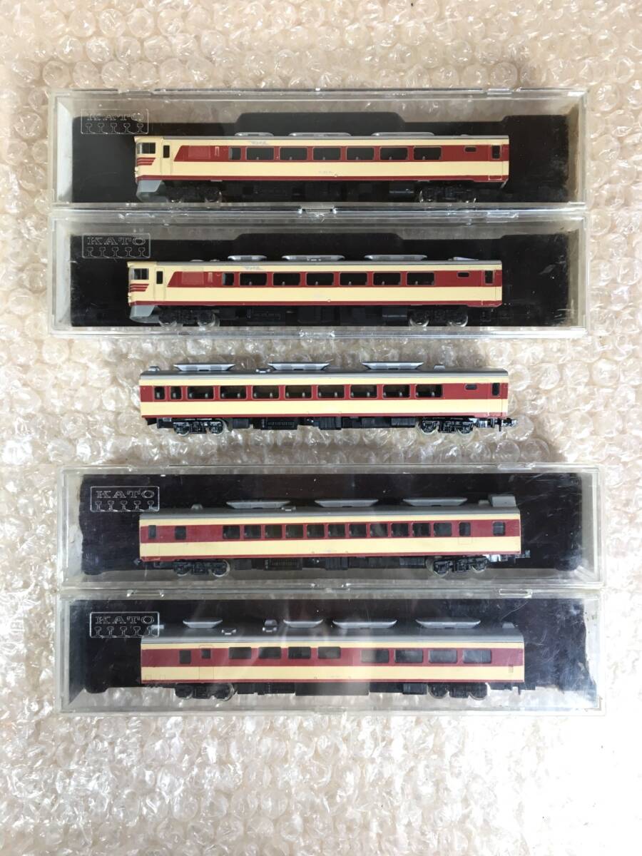 ○[良品] 昔の KATO 特急 キハ82 キハ80 キロ80 キシ80 5両セット Nゲージ 鉄道模型 カトー 格安ゆうパケットポスト発送可 [動作未確認]★_画像7