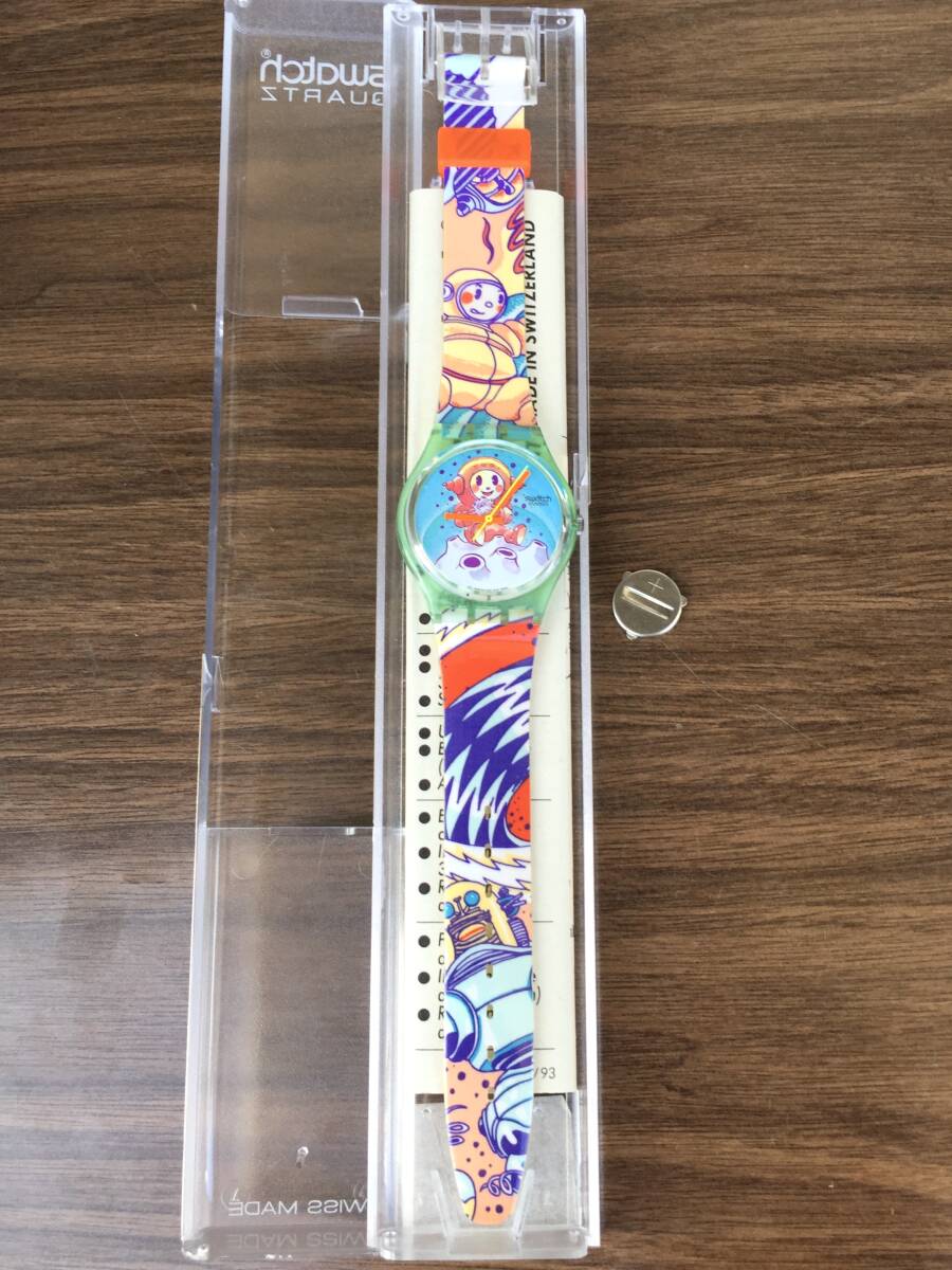 ○[超美品] Swatch スウォッチ 1992年 YURI 腕時計 送料安 ビンテージ品 コレクション SWISS MADE [動作未確認ジャンク]★_画像1