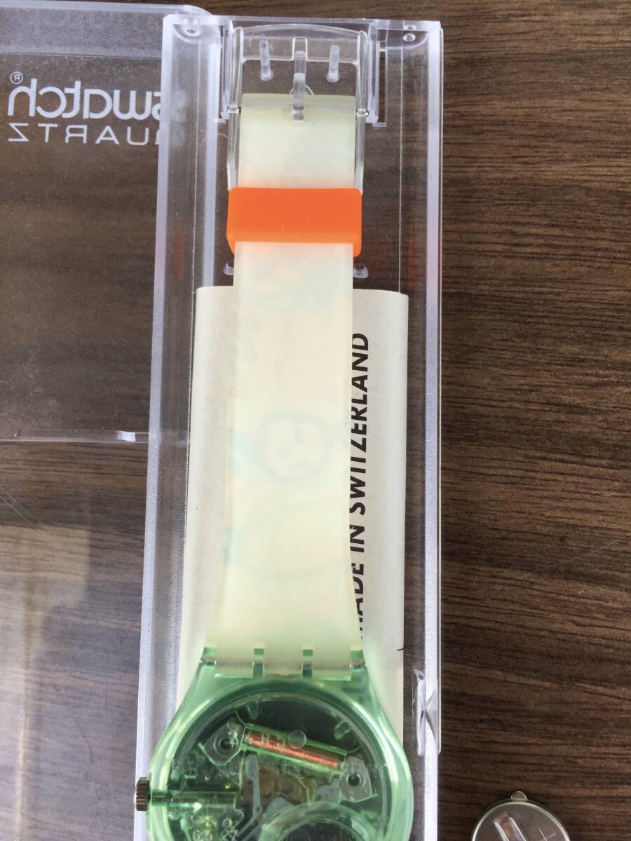 ○[超美品] Swatch スウォッチ 1992年 YURI 腕時計 送料安 ビンテージ品 コレクション SWISS MADE [動作未確認ジャンク]★_画像7