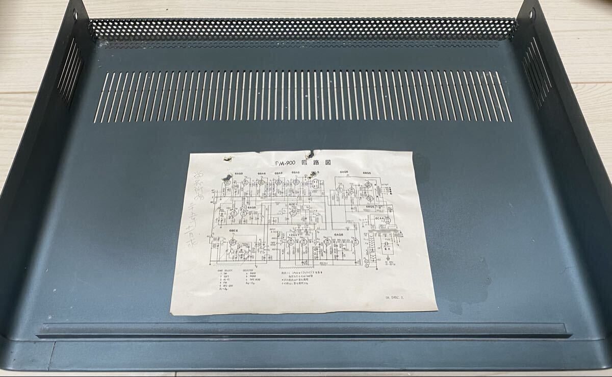 希少 サンスイ PM-900 真空管   レシーバーアンプ SANSUI 管球式 通電確認済み_画像8