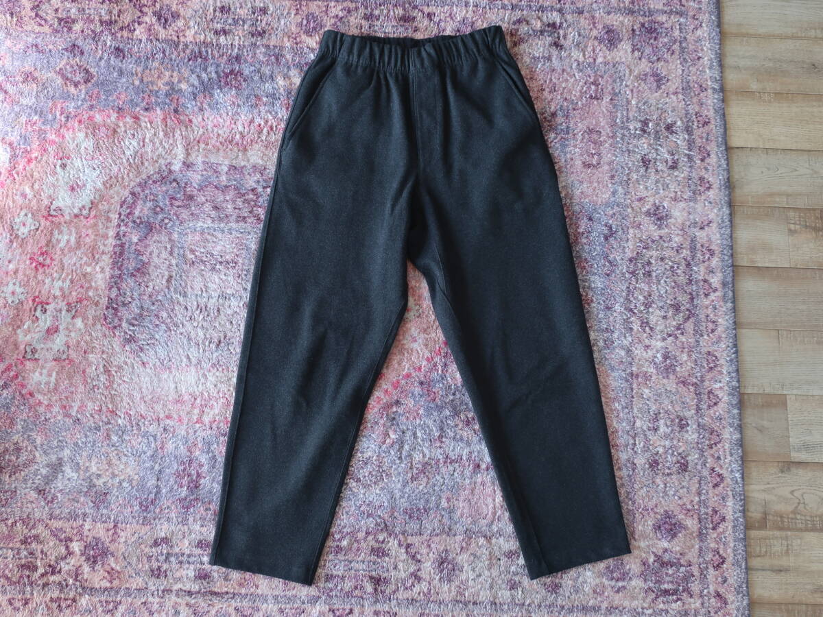 ★人気 UNIQLO U ブラッシュドジャージーパンツ ダークグレー XS ユニクロ カジュアル ブランド メンズ パンツ_画像3