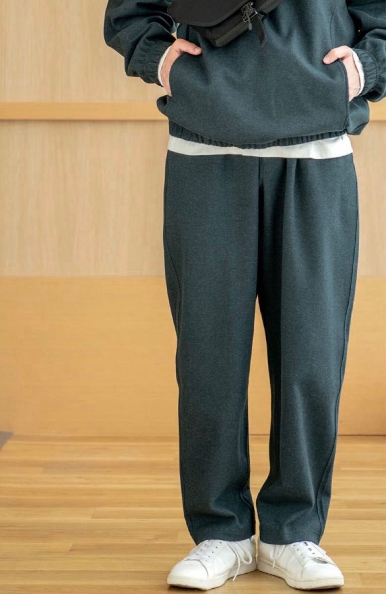 ★人気 UNIQLO U ブラッシュドジャージーパンツ ダークグレー XS ユニクロ カジュアル ブランド メンズ パンツ_画像1