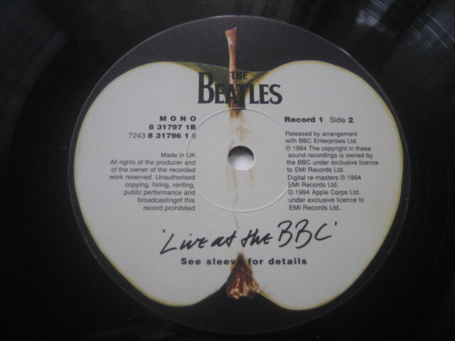 英国盤初回　LIVE　AT　BBC＋プロモ/ビートルズ_画像5