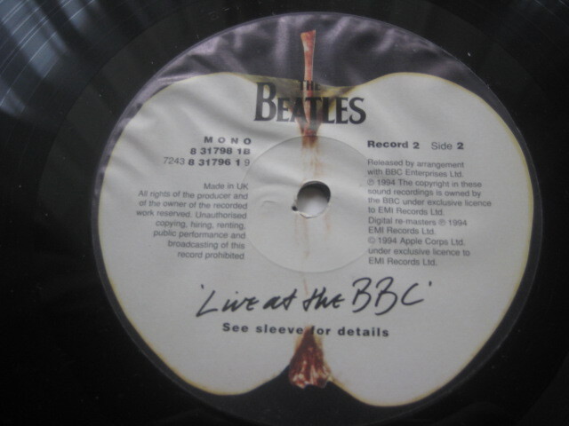 英国盤初回　LIVE　AT　BBC＋プロモ/ビートルズ_画像4