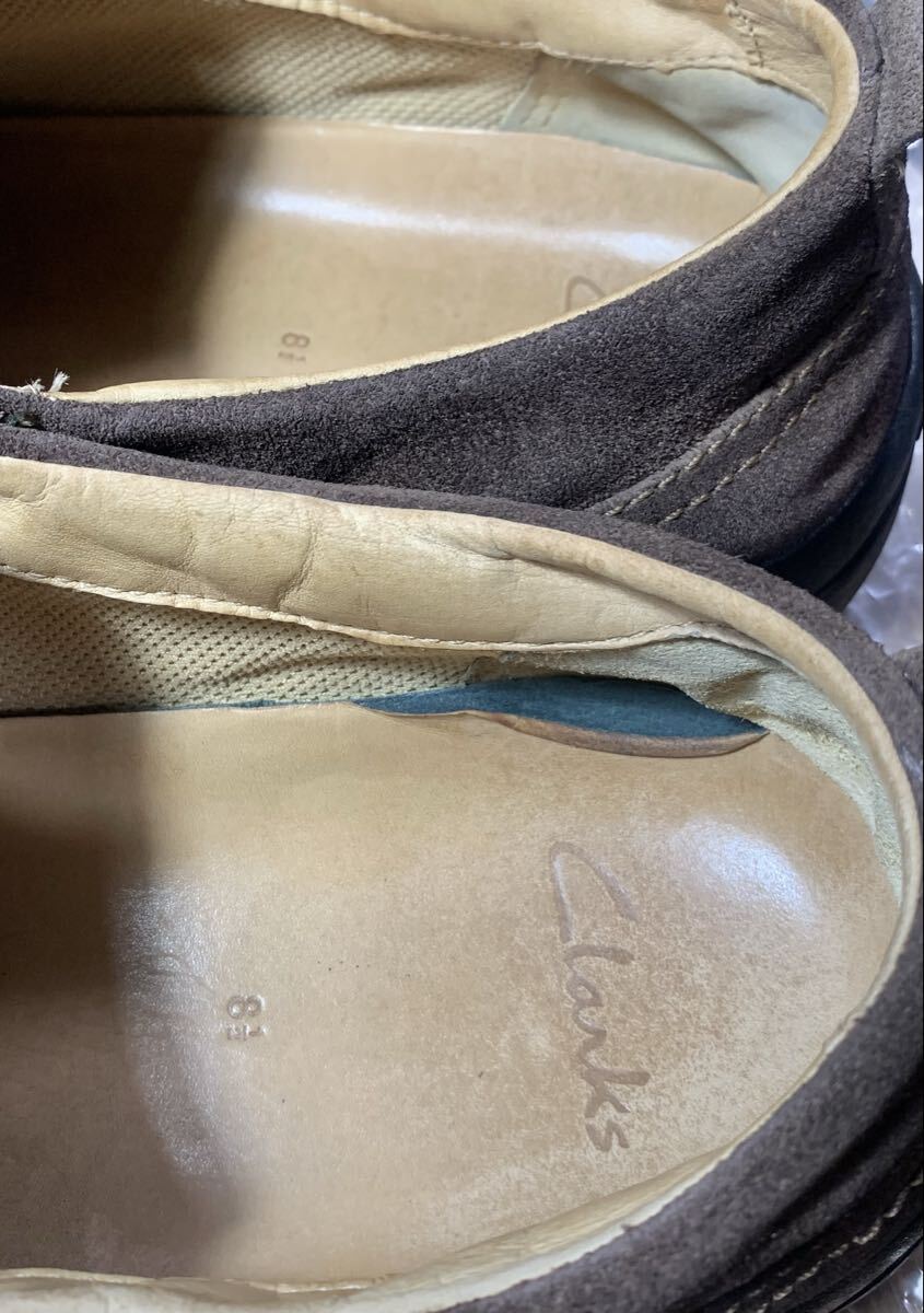 レア clarks クラークス Nature Three Brown UK8 1/2G 26.5cm. 茶色 _画像9
