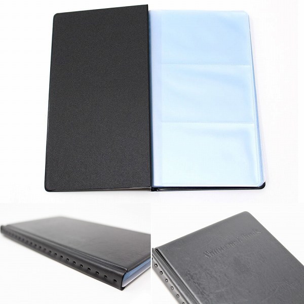 「buc-a2」 レザー 名刺入れ 名刺ホルダー 名刺 ファイル ケース 整理 メンズ レディース 180名収容 (茶)_画像2