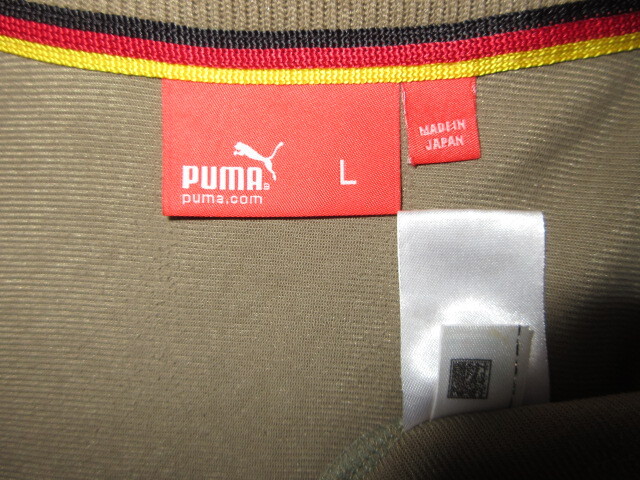 * б/у одежда PUMA Puma спортивная куртка джерси запад Германия представитель L хаки женский женский сделано в Японии DEUTSCHLAND #10 вышивка нашивка национальный флаг *