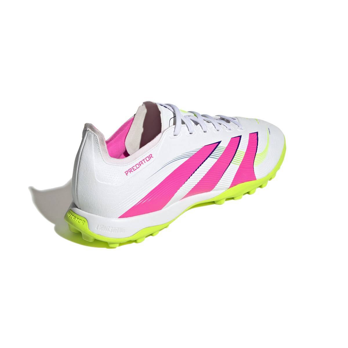 1* скорость отправка новый товар не использовался adidas 2025 год модели ID3767( белый / розовый / лимон )27.5CM тренировочная обувь Predator LEAGUE TF
