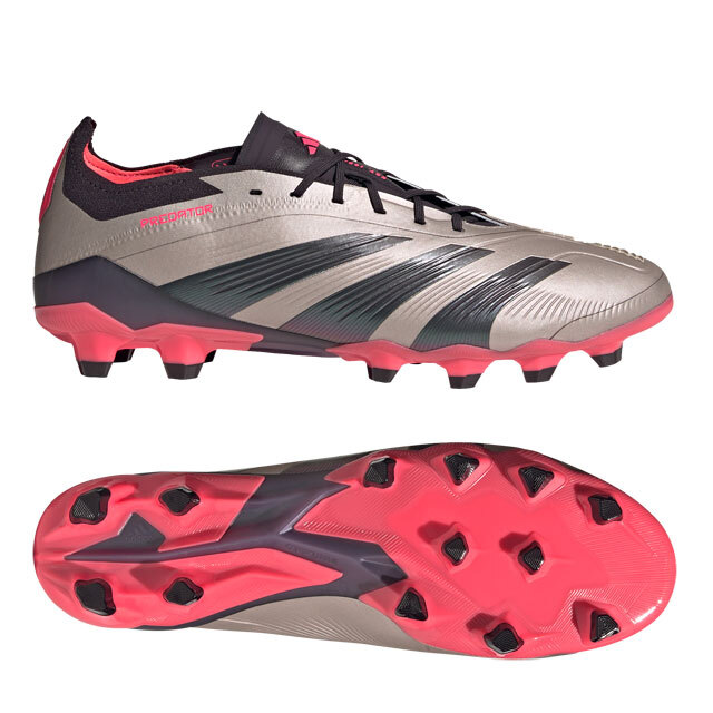 1・スピード発送 新品未使用 adidas PREDATOR Elite HG/AG トップモデル スパイク IH5922(プラチナメタリック/ターボ)27.5CM_画像1