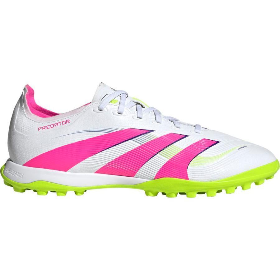 1* скорость отправка новый товар не использовался adidas 2025 год модели ID3767( белый / розовый / лимон )25.5CM тренировочная обувь Predator LEAGUE TF