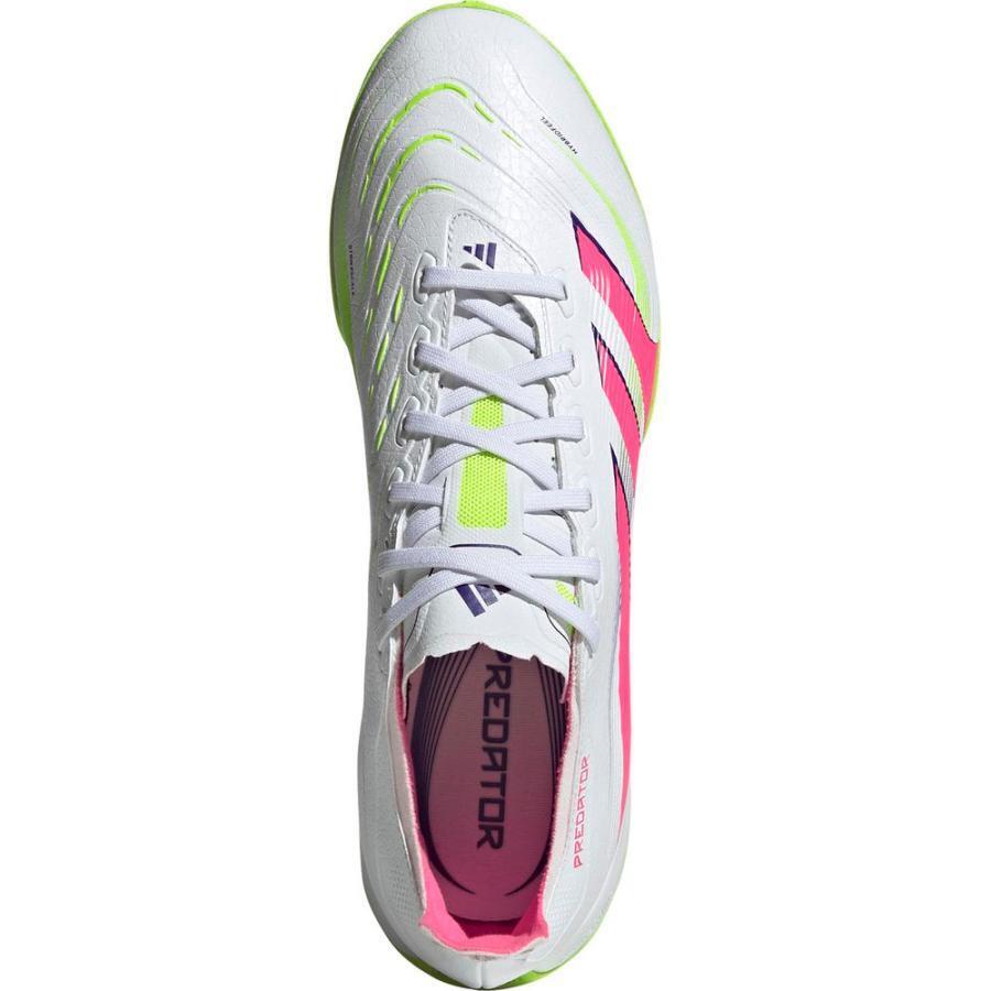 1* скорость отправка новый товар не использовался adidas 2025 год модели ID3767( белый / розовый / лимон )27.5CM тренировочная обувь Predator LEAGUE TF