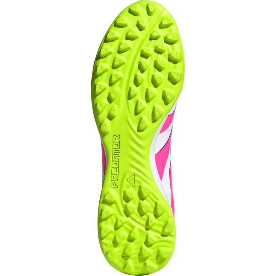 1* скорость отправка новый товар не использовался adidas 2025 год модели ID3767( белый / розовый / лимон )27.5CM тренировочная обувь Predator LEAGUE TF