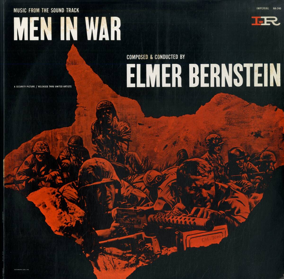 A00533095/LP/エルマー・バーンスタシン「最前線 Men In War OST (1985年・NA-240・サントラ)」_画像1