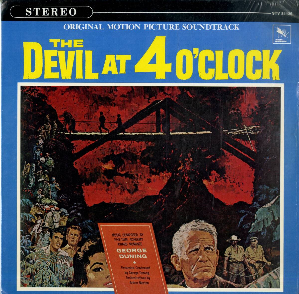 A00532936/LP/ジョージ・ダニング(音楽・指揮)「The Devil At 4 Oclock 四時の悪魔 OST (1980年・STV-81136・サントラ)」_画像1