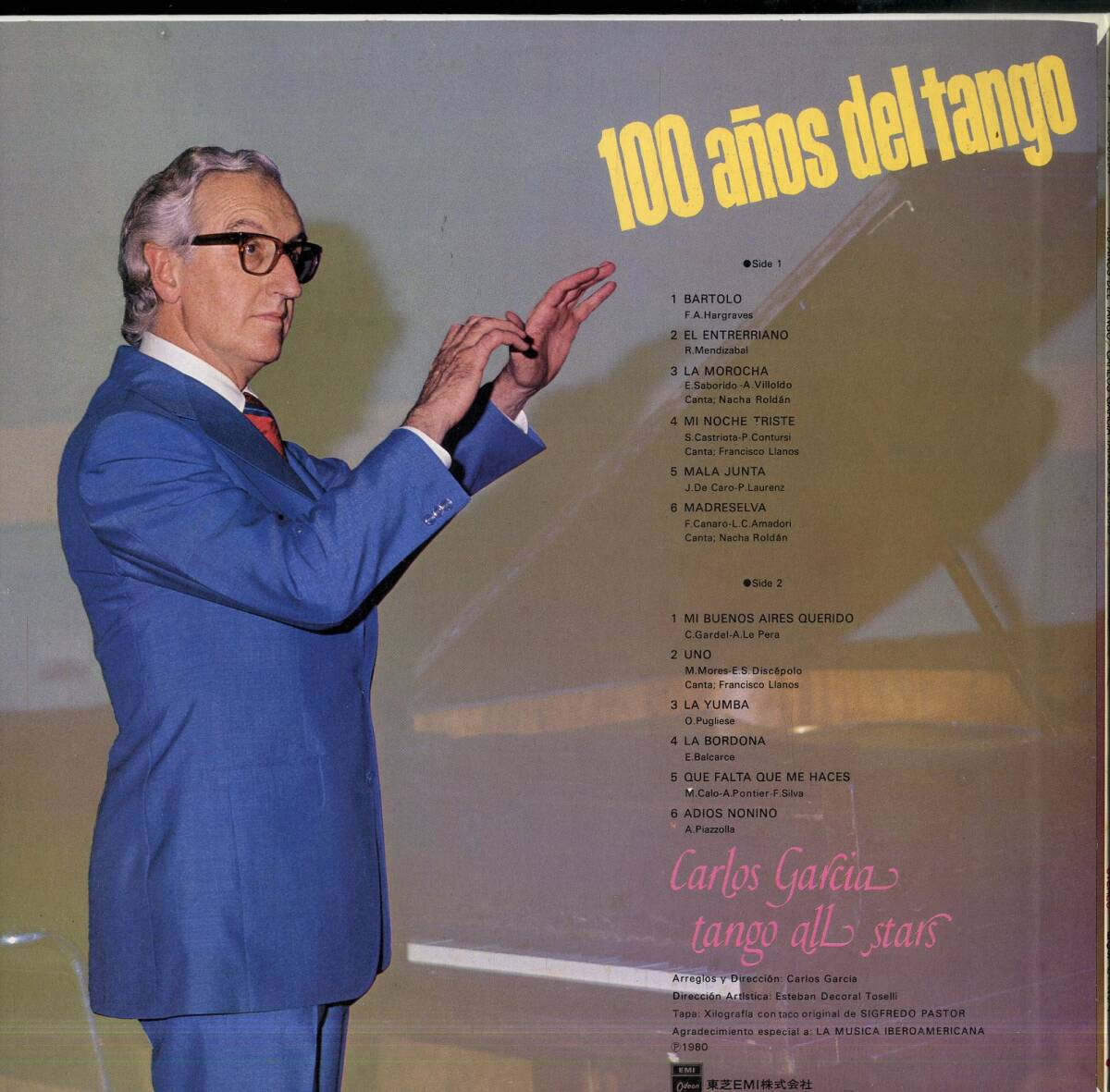 A00559534/LP/ナチャ・ロルダン/フランシスコ・ジャーノス「カルロス・ガルシーア・タンゴ・オールスターズ」_画像2