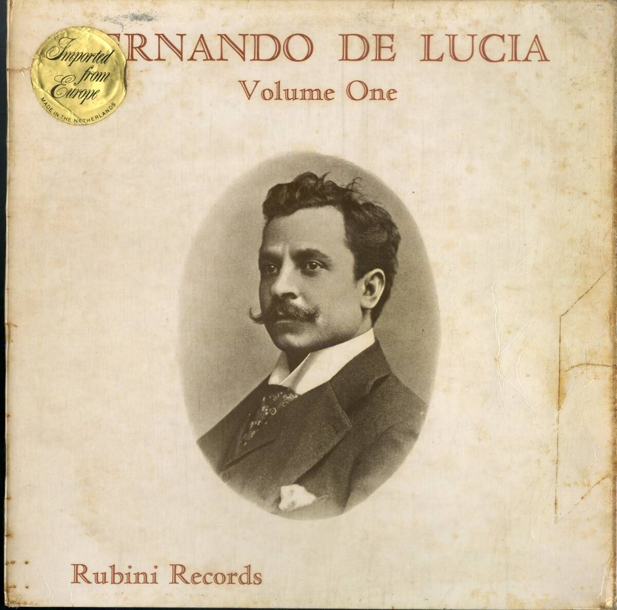 A00545968/LP/フェルナンド・デ・ルチア「Fernando De Lucia Volume One」_画像1