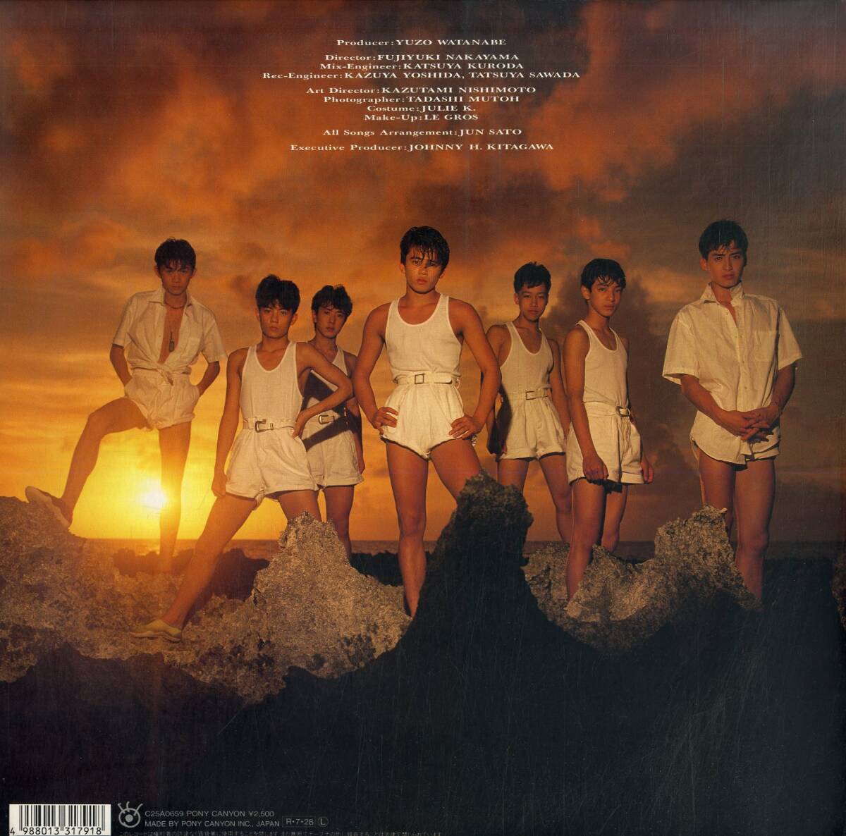 A00580200/LP/光GENJI (内海光司・大沢樹生・諸星和己・佐藤寛之・山本淳一・赤坂晃・佐藤敦啓)「Hi ! (1988年・C25A-0659・2ndアルバム_画像2