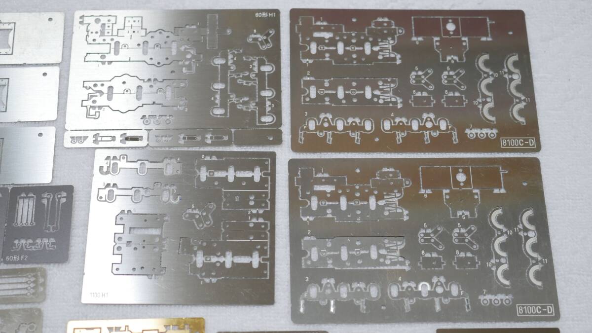 ワールド工芸 蒸気機関車 鉄道院8100形ほか古典蒸機関係 ジャンクエッチングパーツ_画像3