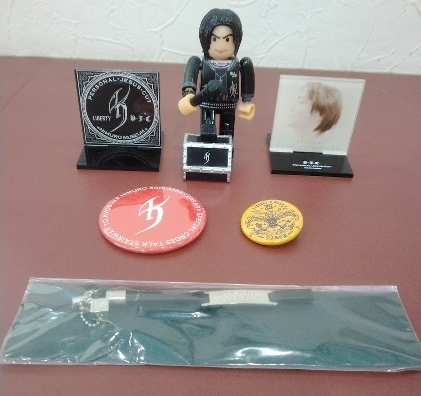 *氷室京介brokker製フィギュア・PJC ・BOOWY 1224記念ストラップグッズセット_画像1