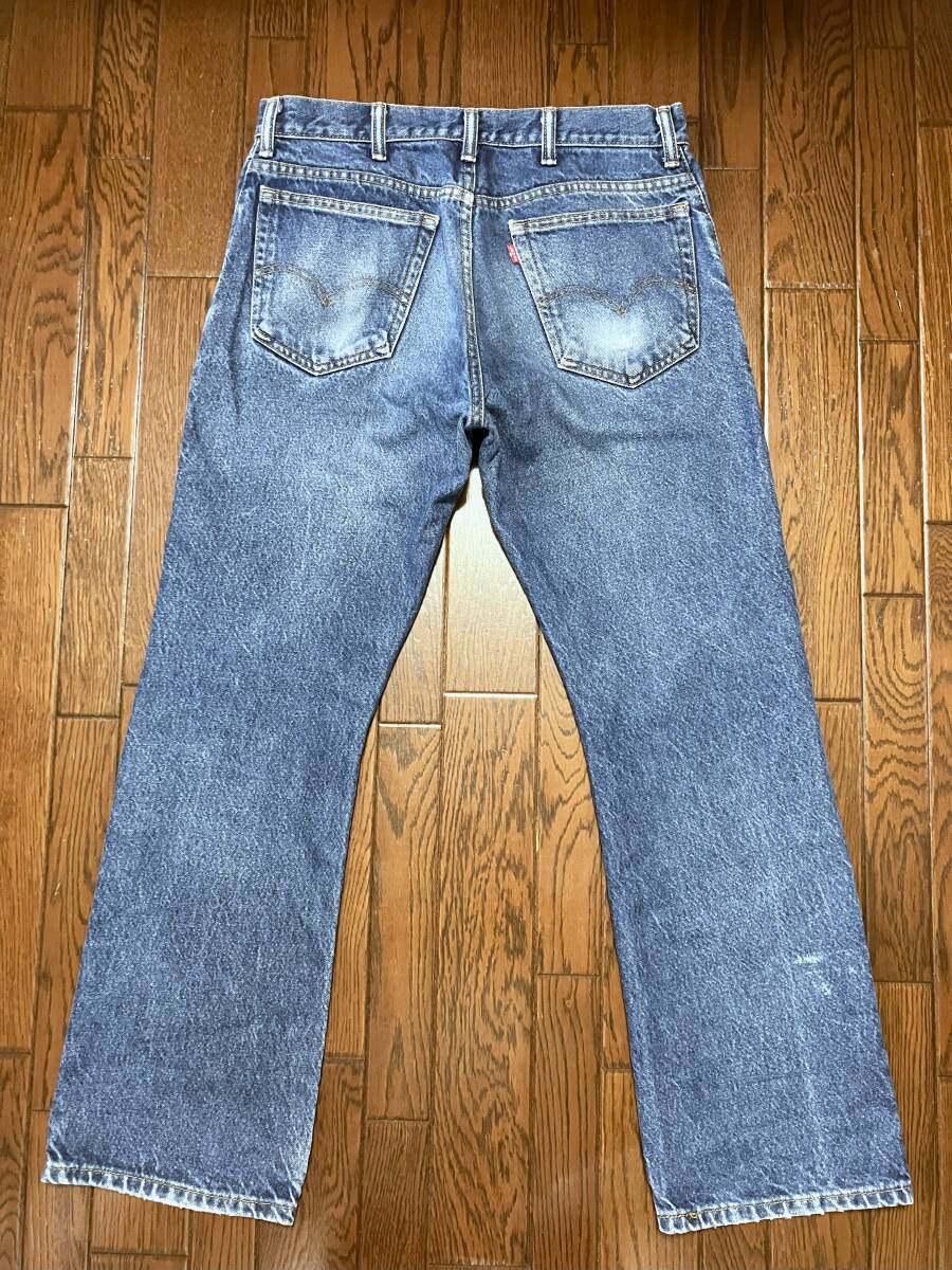 リーバイス Ｌｅｖｉ’ｓ ５１７ w34 ひげ落ち ブーツカット ブルー ジーンズ フレア デニム パンツ ジッパーフライ ジーパン メキシコ製_画像3