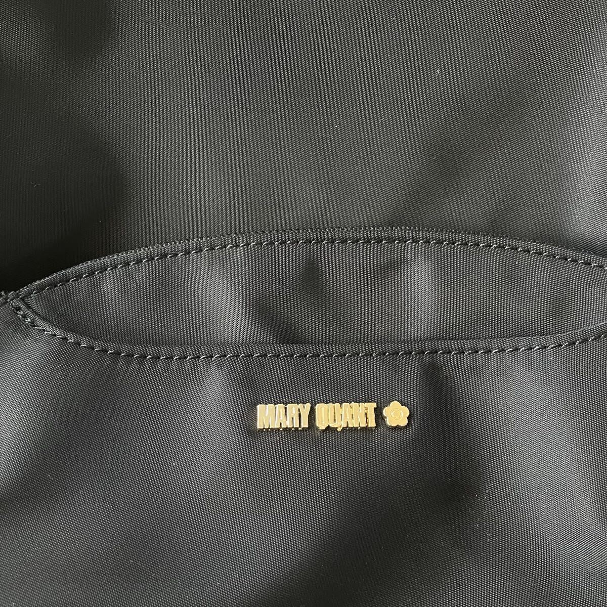 状態良 MARYQUANT マリークワント リュック ナイロン 黒 ブラック レディース マリクア 鞄 カバン バッグ 3586_画像3