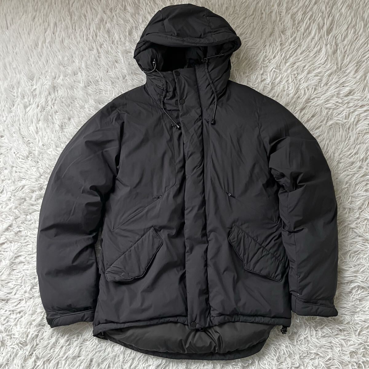 送料無料 美品 アイディーデイリーウェア ダウンジャケット 状態良 ブラック 古着 2167_画像1
