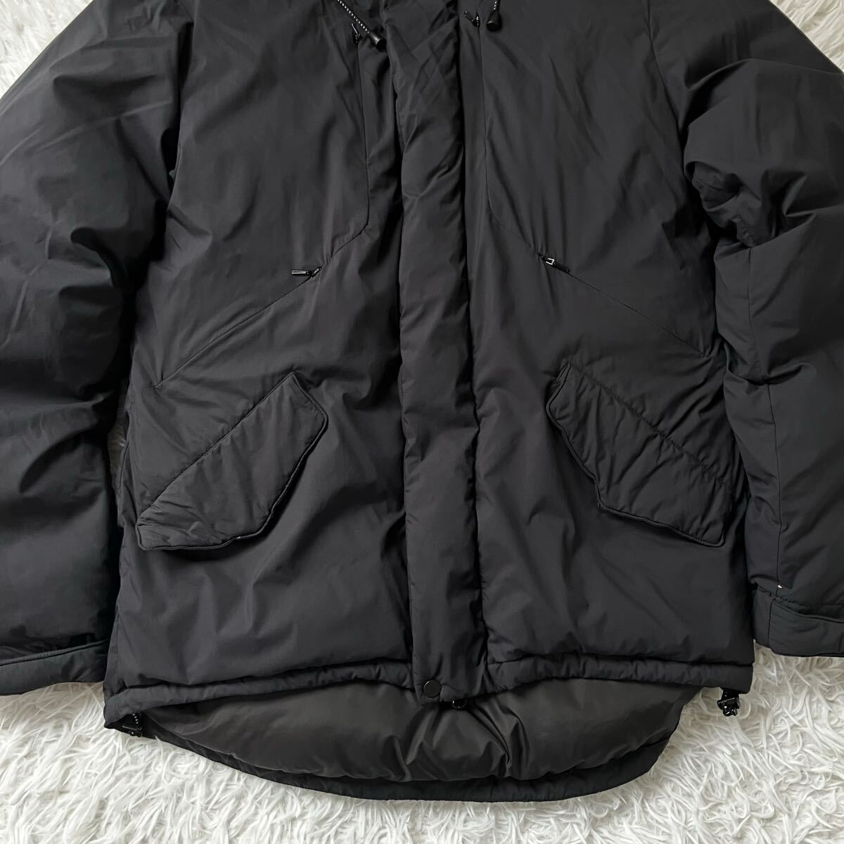 送料無料 美品 アイディーデイリーウェア ダウンジャケット 状態良 ブラック 古着 2167_画像4
