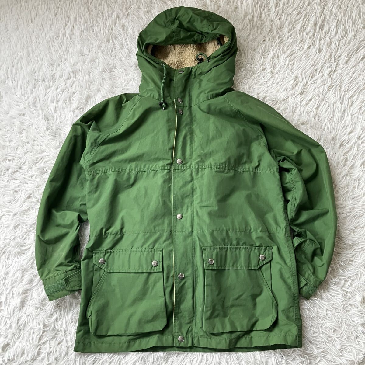送料無料 状態良 SIERRA DESIGNS マウンテンパーカー シエラデザイン ライナーあり 古着 グリーン 1607_画像1