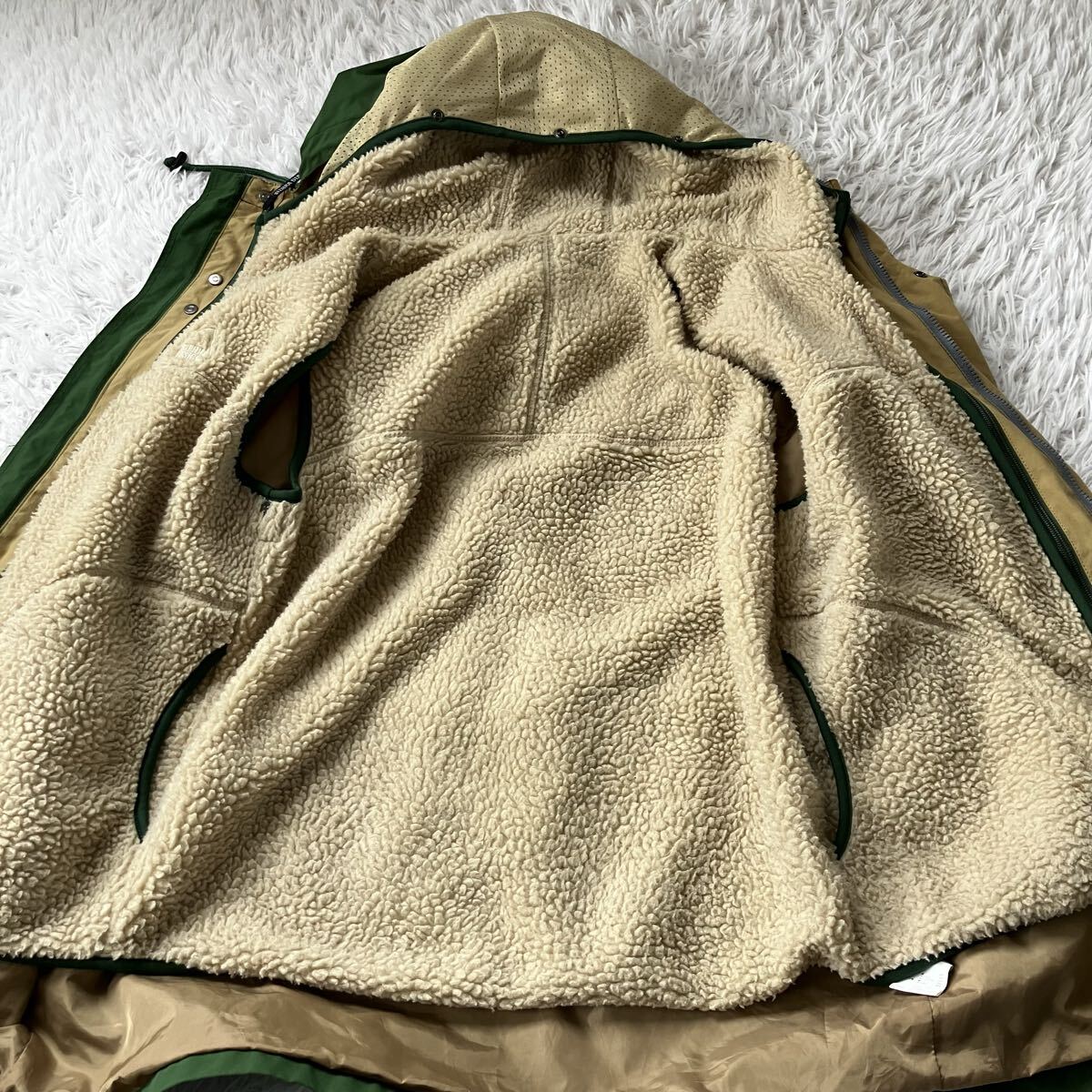 送料無料 状態良 SIERRA DESIGNS マウンテンパーカー シエラデザイン ライナーあり 古着 グリーン 1607_画像3