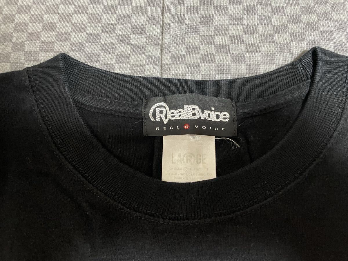 RealBvoice リアルビーボイス 長袖Tシャツ ロンT 男性用 Lサイズ 中古美品 希少デザイン 黒②_画像4