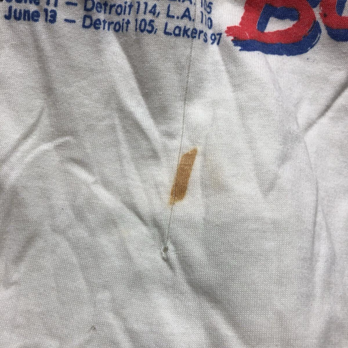 KK30 USA製1989年 NBAファイナルで優勝したデトロイト・ピストンズ 記念 ヴィンテージ Tシャツ バッドボーイズ Bad Boys_画像8