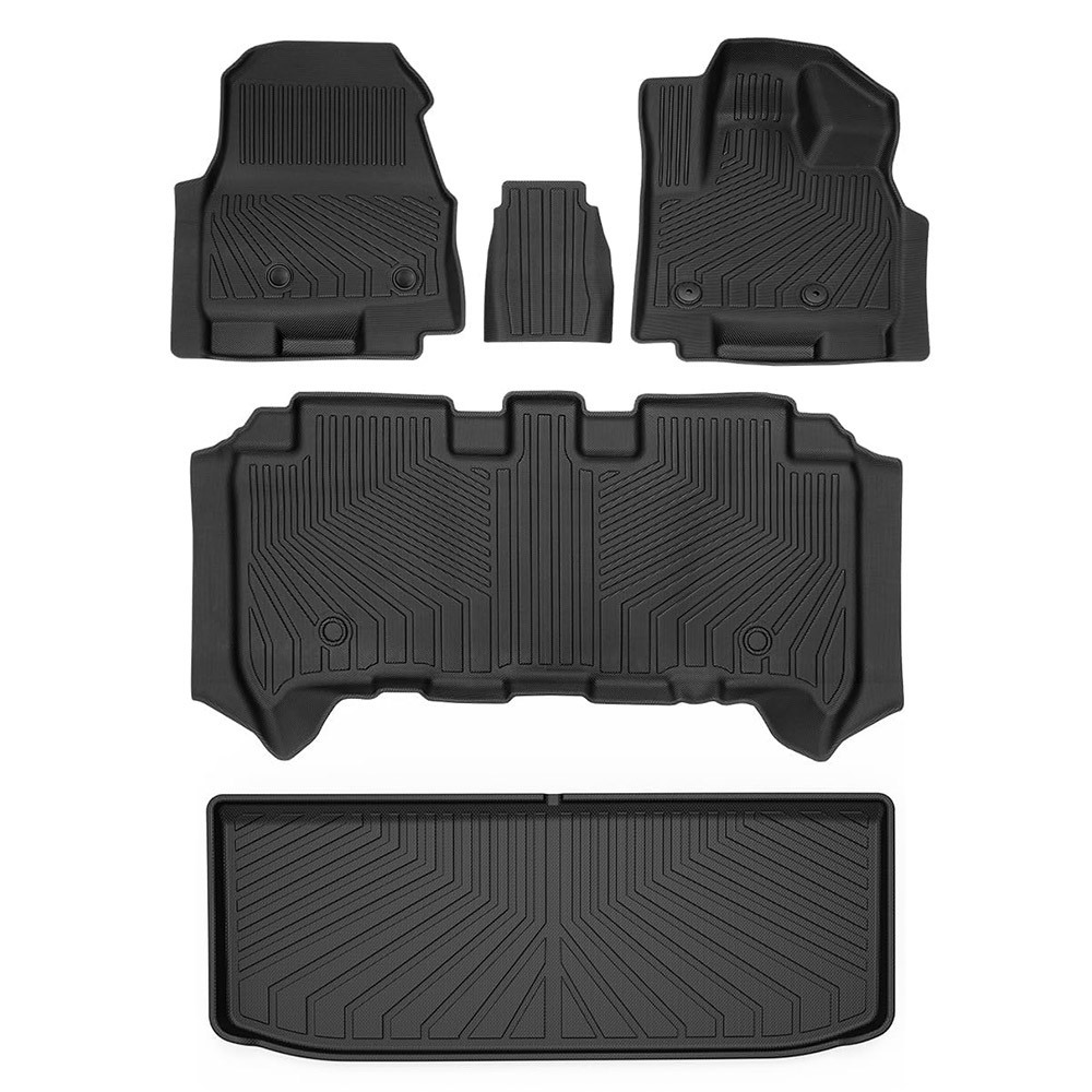 新型デリカミニ 30系 立体カーマット 3Dフロアマット 防水 滑り防止 耐汚れ TPE トランクマット 5枚セット_画像1