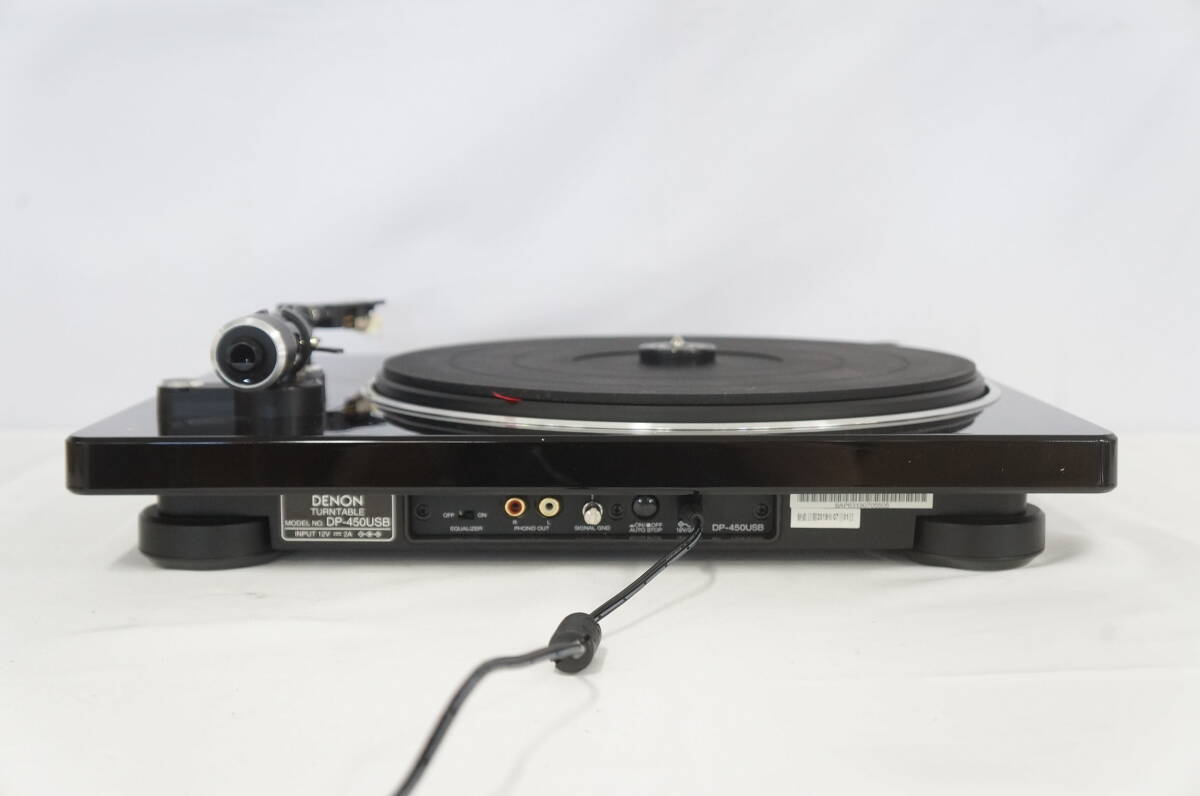 美品 DENON デノン DP-450USB 2019年制 ブラック ターンテーブル レコードプレーヤー 3510151411