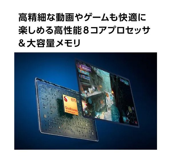 新品 NEC LAVIE T12 PC-T1295DAS 12.6型 Snapdragon 870 メモリ8GB ストレージ約256GB Wi-Fiモデル 指紋認証 顔認証 Android 11_画像3