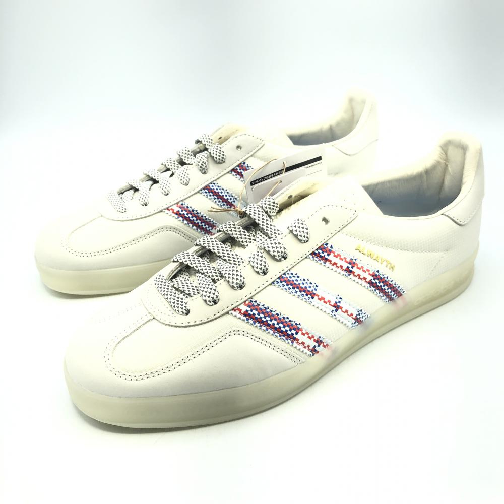 [ б/у ]Alwayth×adidas Originals Gazelle Indoor White 28cm IH7608oru way z× Adidas [240017633363]
