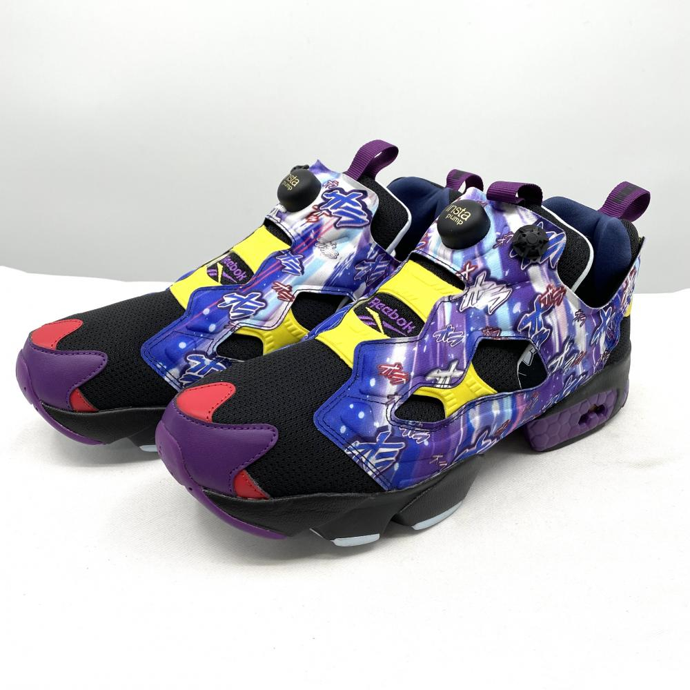 【中古】Reebok×JOJO INSTPUMP FURY 94 27.5cm ブラック・パープル RE1759BU40045 リーボック ジョジョの奇妙な冒険[240017666220]_画像1