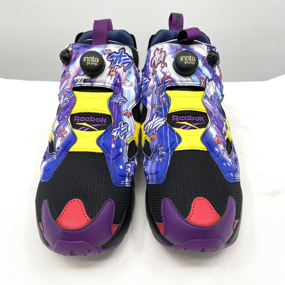【中古】Reebok×JOJO INSTPUMP FURY 94 27.5cm ブラック・パープル RE1759BU40045 リーボック ジョジョの奇妙な冒険[240017666220]_画像2