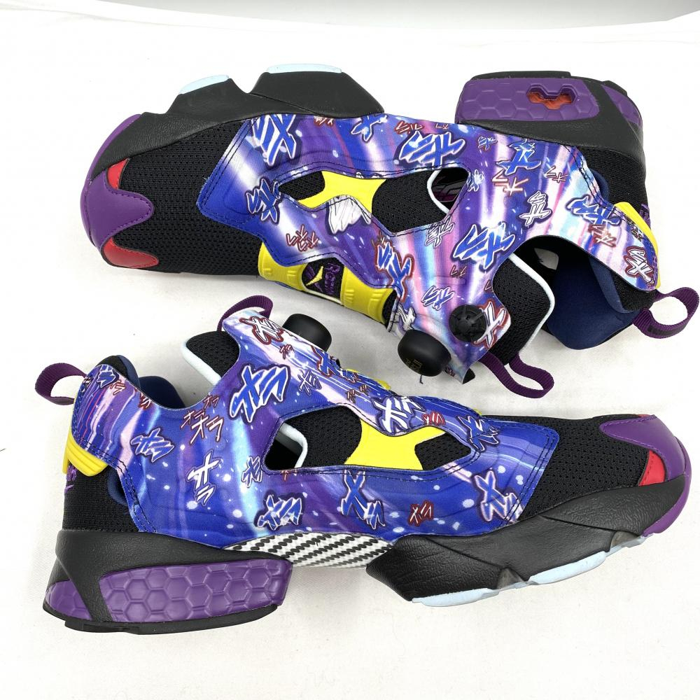 【中古】Reebok×JOJO INSTPUMP FURY 94 27.5cm ブラック・パープル RE1759BU40045 リーボック ジョジョの奇妙な冒険[240017666220]_画像4