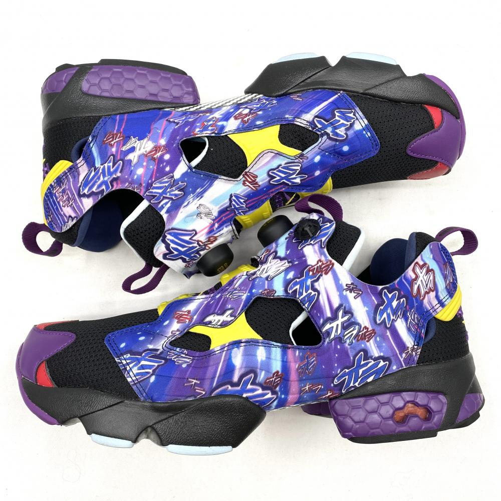 【中古】Reebok×JOJO INSTPUMP FURY 94 27.5cm ブラック・パープル RE1759BU40045 リーボック ジョジョの奇妙な冒険[240017666220]_画像5