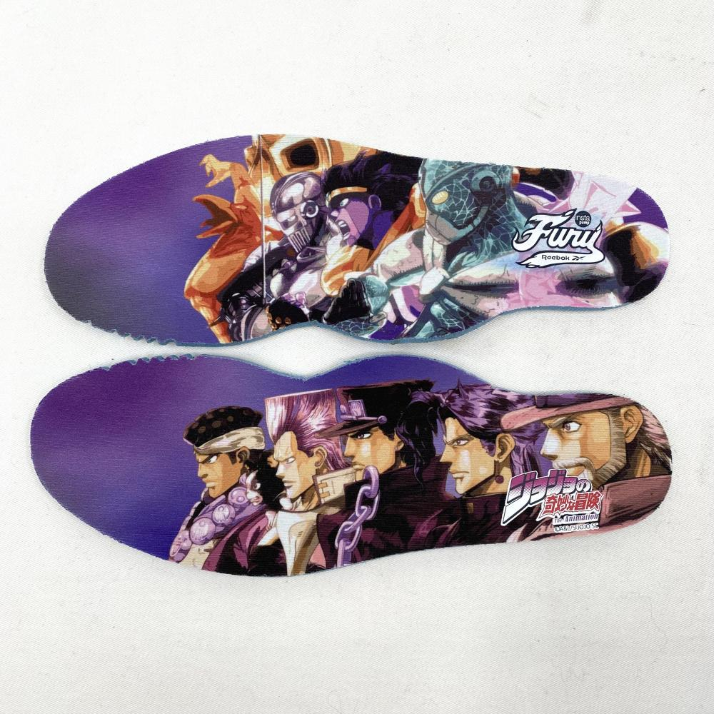【中古】Reebok×JOJO INSTPUMP FURY 94 27.5cm ブラック・パープル RE1759BU40045 リーボック ジョジョの奇妙な冒険[240017666220]_画像8