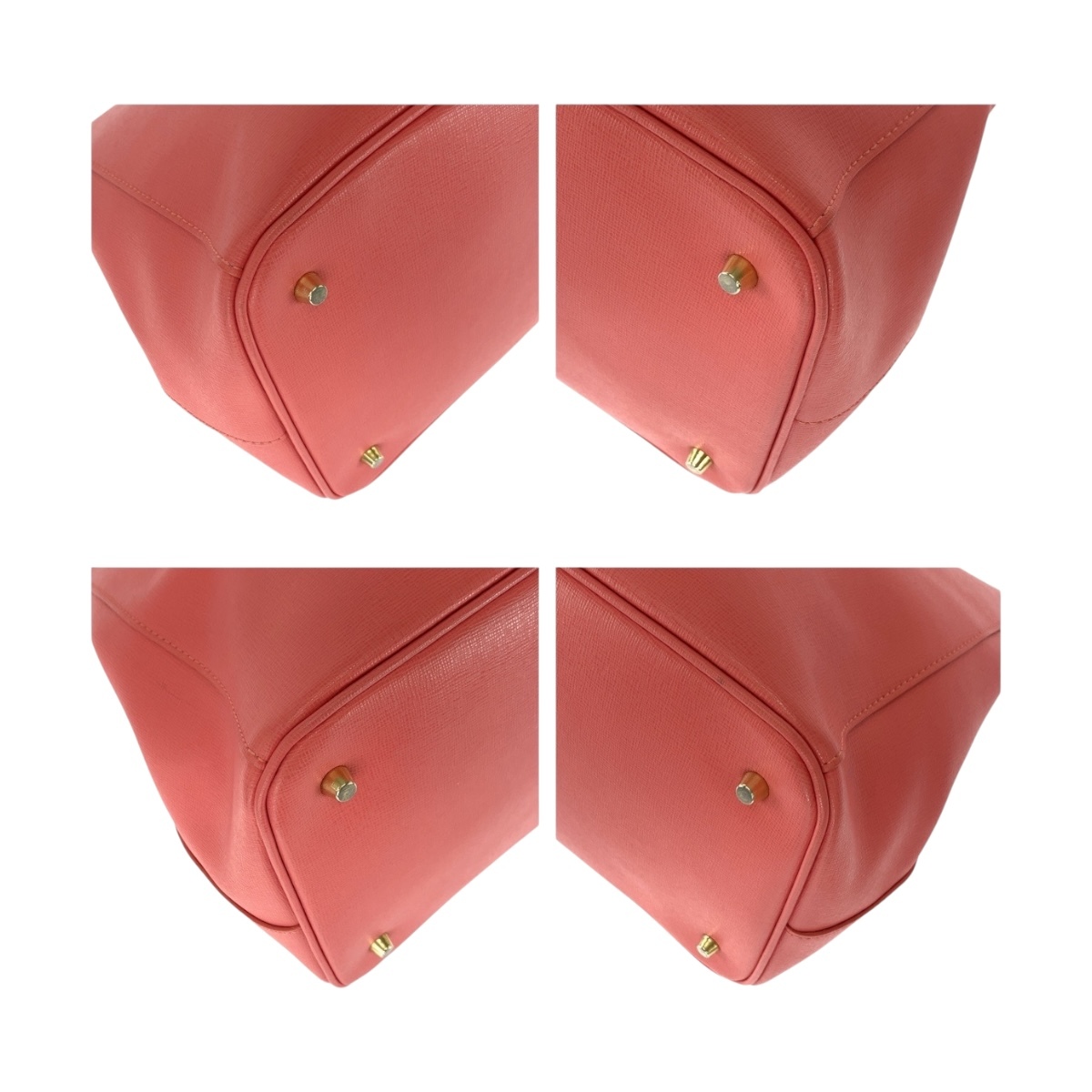 美品 Furla フルラ リンダ ピンク ゴールド金具 PVC トートバッグ ショルダーバッグ レディース 505383_画像3