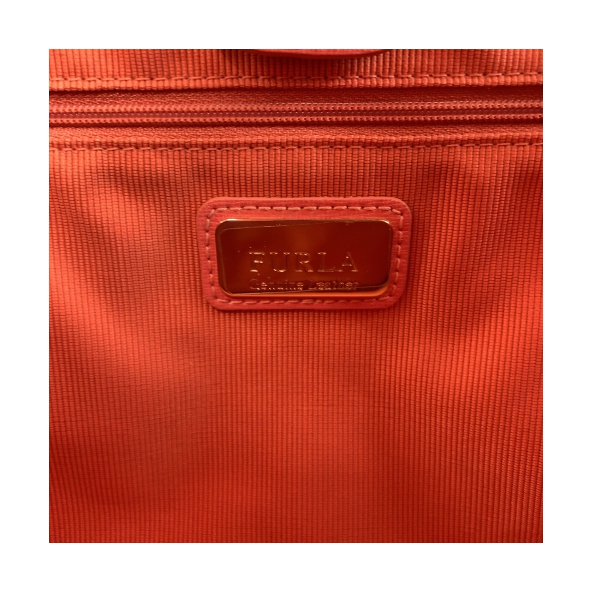 美品 Furla フルラ リンダ ピンク ゴールド金具 PVC トートバッグ ショルダーバッグ レディース 505383_画像4